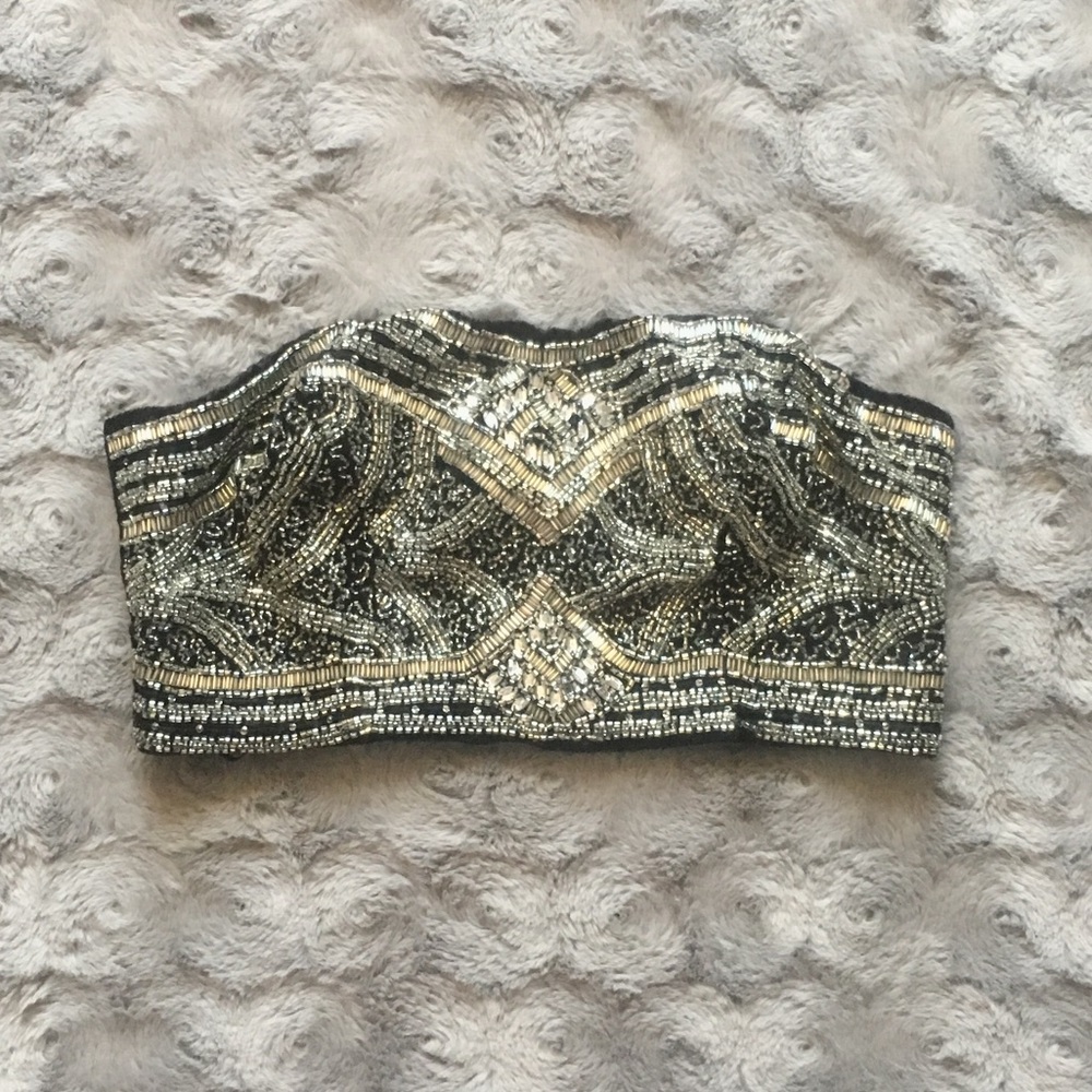 Urban Outfitters Kimchi Blue XS beaded crop top